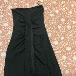 Chic Black Strapless Dress